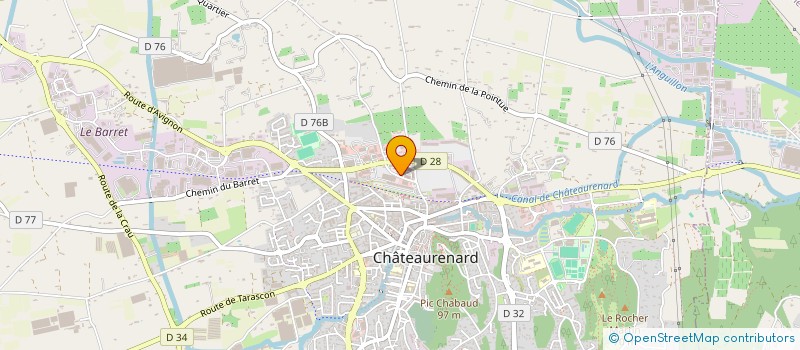 localisation de l'entreprise LA FABRIKADANSE  CHATEAURENARD