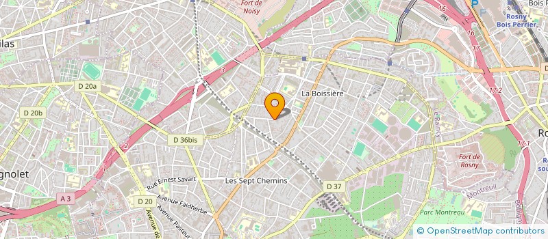 localisation de l'entreprise LA FABRIQ à MONTREUIL
