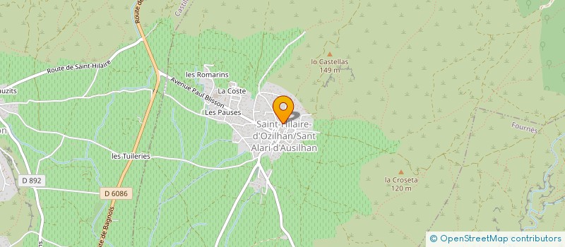 localisation de l'entreprise LA FABRIQUE  SAINT-HILAIRE-D'OZILHAN