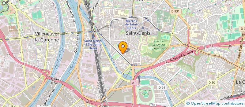 localisation de l'entreprise LA FABRIQUE à SAINT-DENIS