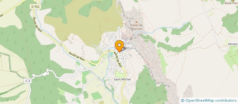 localisation de l'entreprise LA FABRIQUE à MOUSTIERS-SAINTE-MARIE