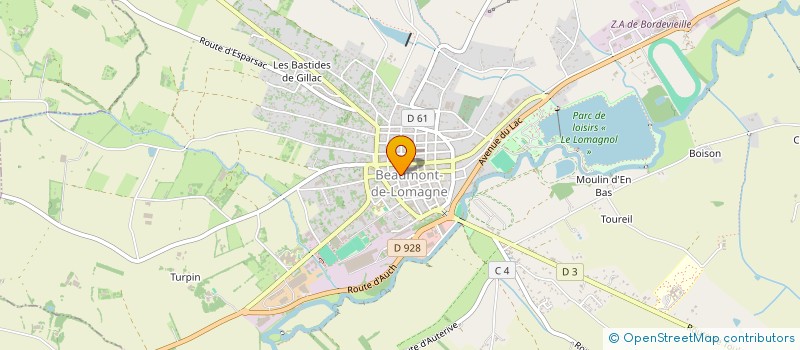 localisation de l'entreprise LA FABRIQUE  BEAUMONT-DE-LOMAGNE