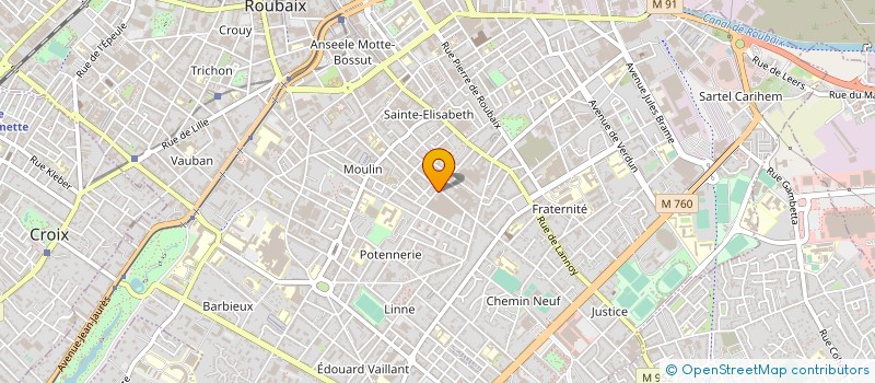 localisation de l'entreprise LA FABRIQUE à ROUBAIX
