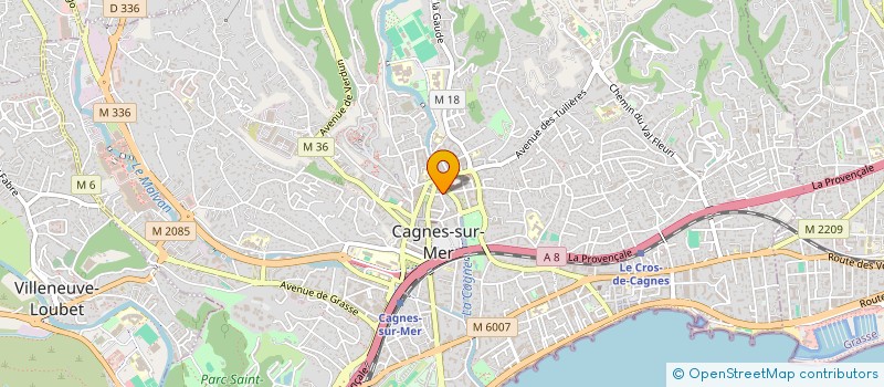 localisation de l'entreprise LA FABRIQUE A CROQUE à CAGNES-SUR-MER