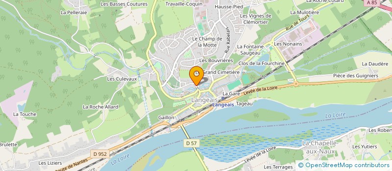 localisation de l'entreprise LA FABRIQUE A PAINS  LANGEAIS