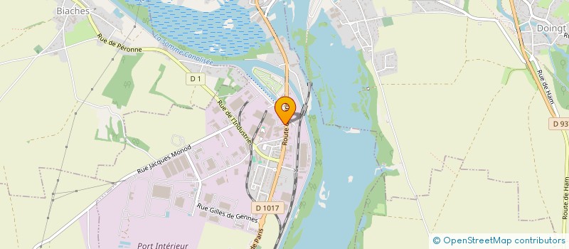 localisation de l'entreprise LA FABRIQUE A PAPILLONS  PERONNE