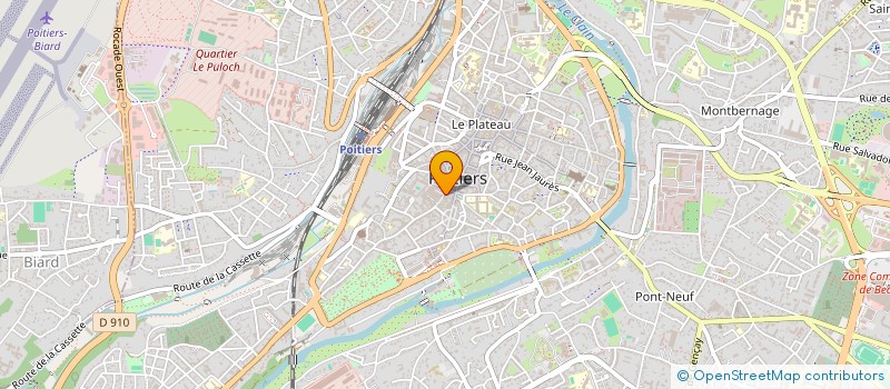 localisation de l'entreprise LA FABRIQUE A PATES à POITIERS