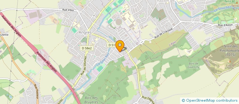 localisation de l'entreprise LA FABRIQUE A POKES à ANGRES