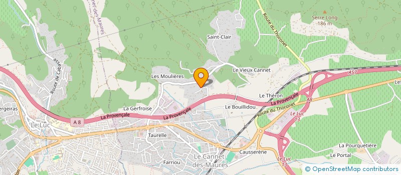 localisation de l'entreprise LA FABRIQUE A POP-CORN  LE CANNET-DES-MAURES