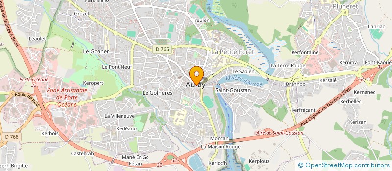 localisation de l'entreprise LA FABRIQUE A RONAN à AURAY