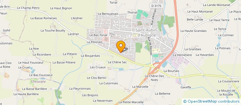 localisation de l'entreprise LA FABRIQUE A SOURIRES  SAINT-AUBIN-D'AUBIGNE