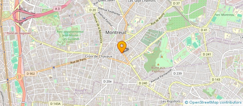 localisation de l'entreprise LA FABRIQUE CENTRE D'ART à MONTREUIL