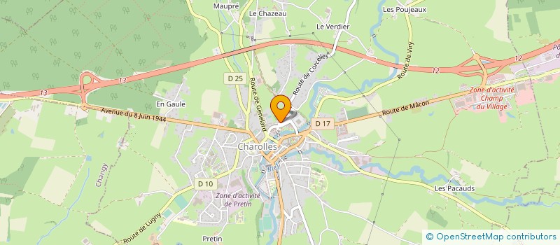 localisation de l'entreprise LA FABRIQUE CULTURELLE  CHAROLLES