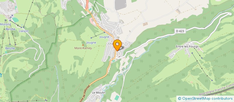 localisation de l'entreprise LA FABRIQUE D'AUTREFOIS  JOUGNE