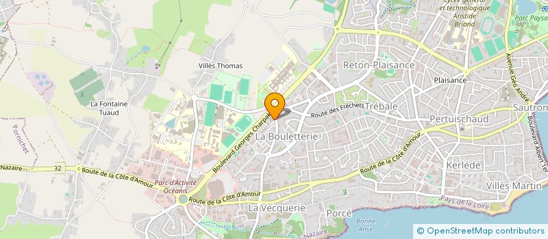 localisation de l'entreprise LA FABRIQUE DE LA PRESQU'ILE à SAINT-NAZAIRE