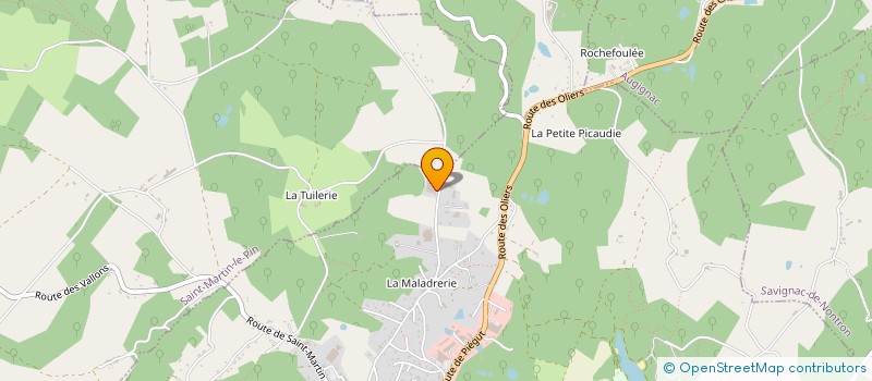 localisation de l'entreprise LA FABRIQUE DE MEUBLES à NONTRON