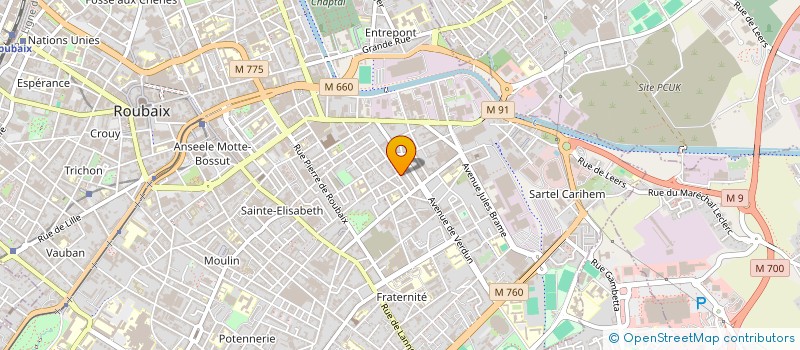 localisation de l'entreprise LA FABRIQUE DE SIEGES à ROUBAIX