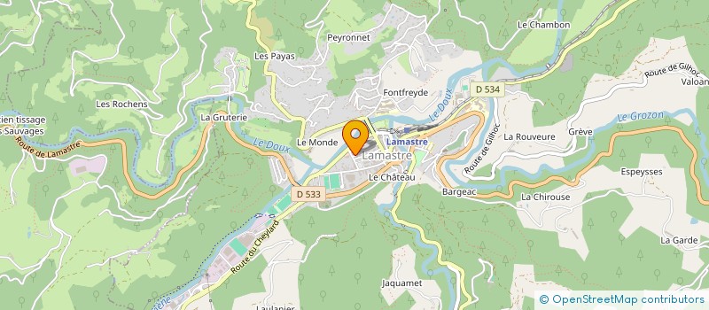 localisation de l'entreprise LA FABRIQUE DE THOM  LAMASTRE