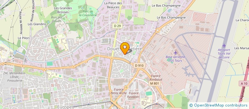 localisation de l'entreprise LA FABRIQUE DES ARTS ET DU CORPS à TOURS