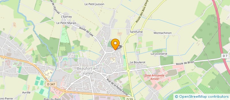 localisation de l'entreprise LA FABRIQUE DES BIERES D'ANJOU à LA MENITRE