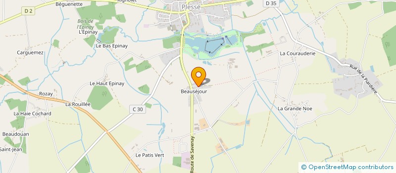 localisation de l'entreprise LA FABRIQUE DES COULEURS  PLESSE