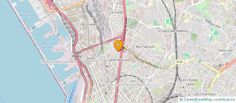 localisation de l'entreprise LA FABRIQUE DES DOUCEURS DU SUD  MARSEILLE 3EME