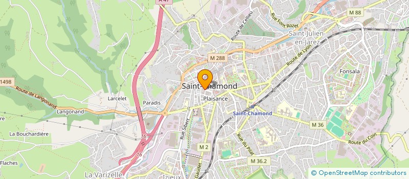 localisation de l'entreprise LA FABRIQUE DES GOURMANDISES à SAINT-CHAMOND