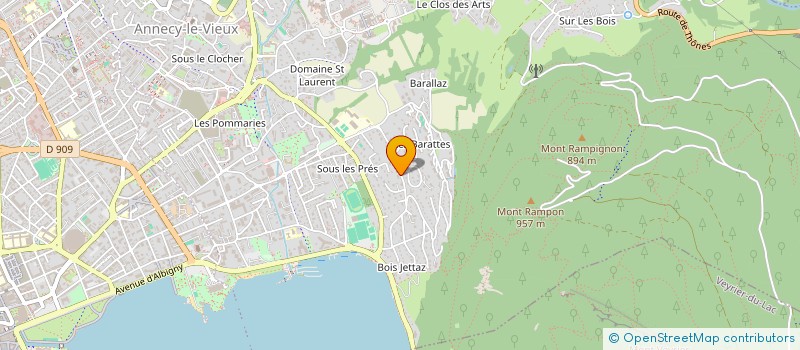 localisation de l'entreprise LA FABRIQUE DES HISTOIRES à ANNECY