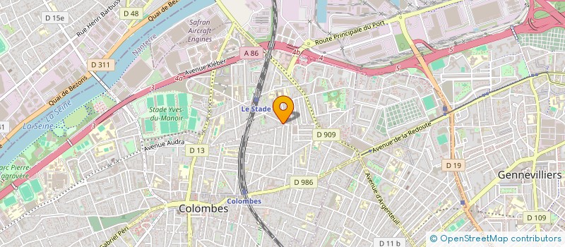 localisation de l'entreprise LA FABRIQUE DES LIENS ET DES TALENTS  COLOMBES