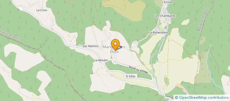 localisation de l'entreprise LA FABRIQUE DES MARTINS à MARIGNAC-EN-DIOIS