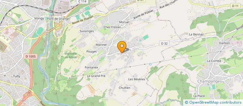 localisation de l'entreprise LA FABRIQUE DES METIERS VERTS (FABMV) à MARIN