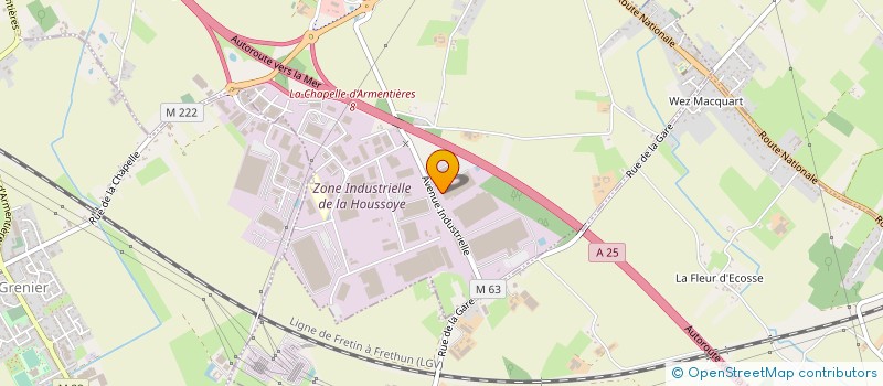 localisation de l'entreprise LA FABRIQUE DES PIEDS à LA CHAPELLE-D'ARMENTIERES