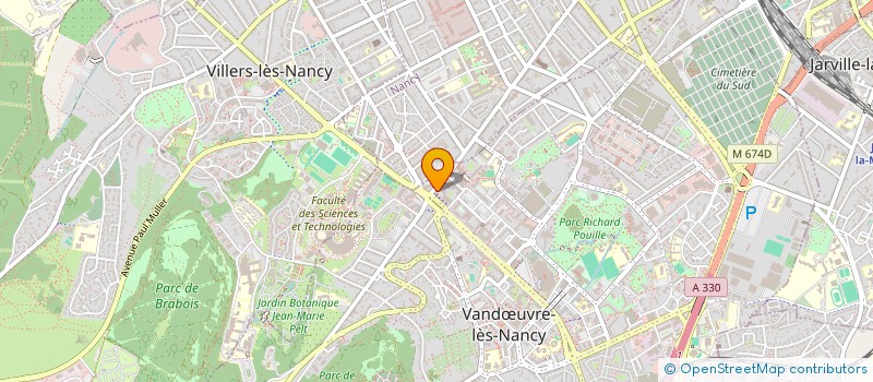 localisation de l'entreprise LA FABRIQUE DES POSSIBLES  VANDUVRE-LES-NANCY