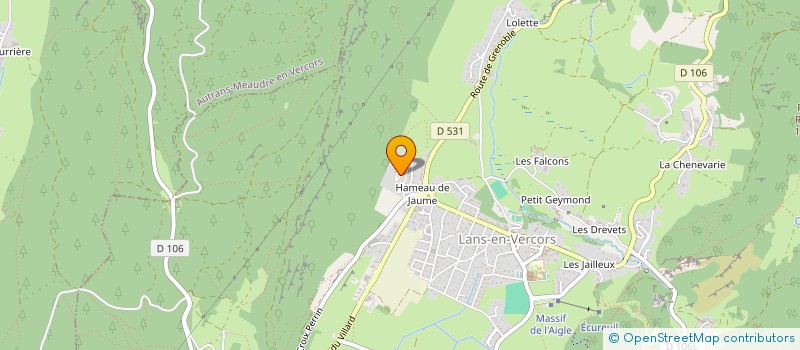 localisation de l'entreprise LA FABRIQUE DES PRATIQUES SOCIALES  LANS-EN-VERCORS