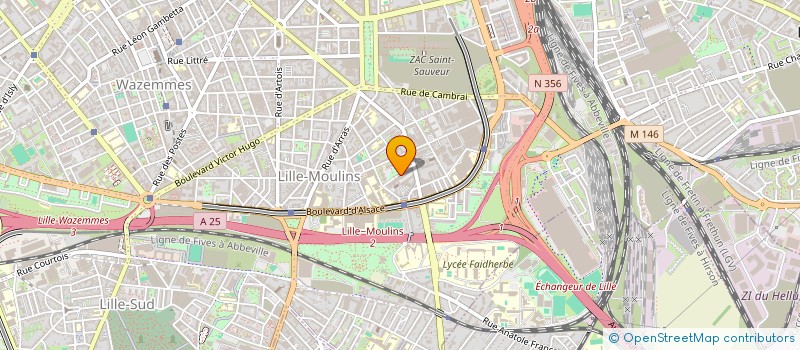 localisation de l'entreprise LA FABRIQUE DES QUARTIERS METROPOLE EUROPENNE DE LILLE SPLA à LILLE