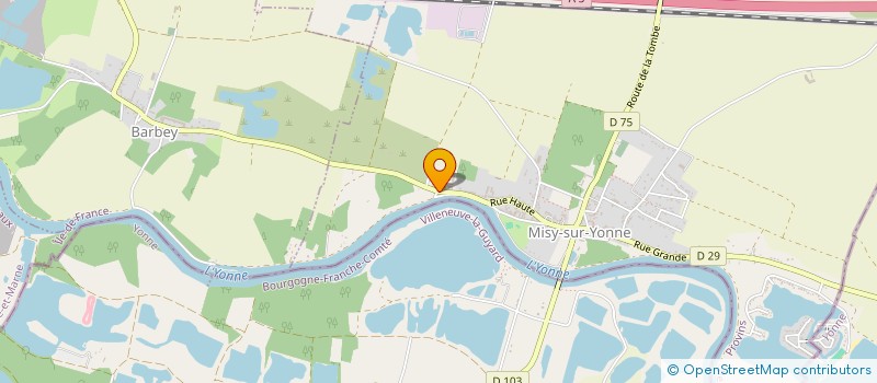 localisation de l'entreprise LA FABRIQUE DES REVES  MISY-SUR-YONNE