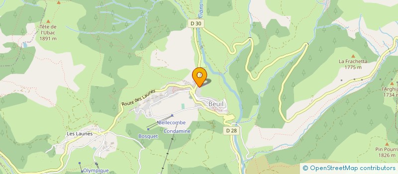 localisation de l'entreprise LA FABRIQUE DU MERCANTOUR  BEUIL