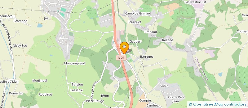 localisation de l'entreprise LA FABRIQUE DU SPA  PUJOLS