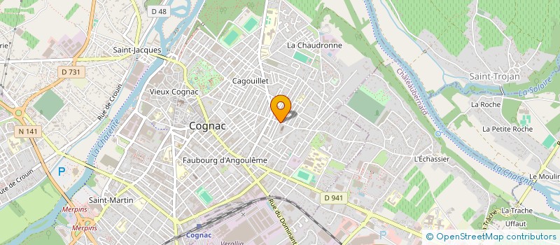 localisation de l'entreprise LA FABRIQUE IMMOBILIER à COGNAC