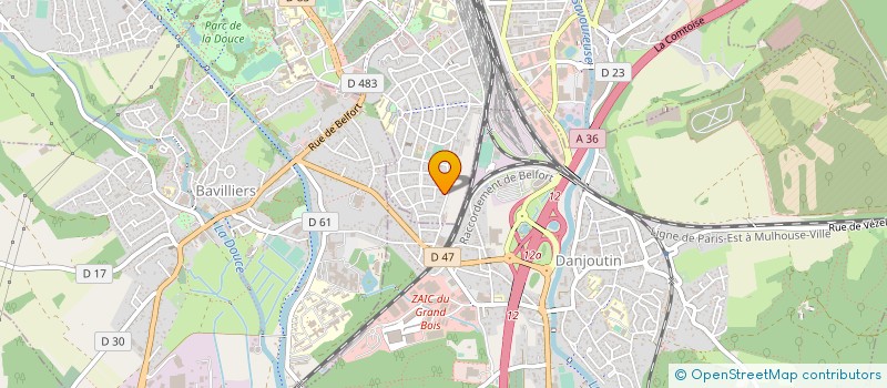 localisation de l'entreprise LA FABRIQUE MARIONNETTES à BELFORT