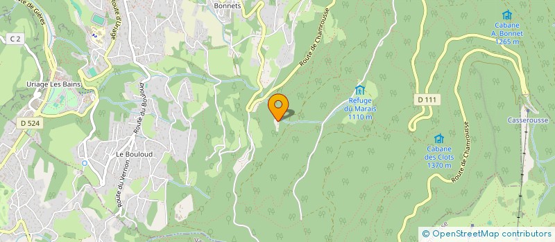 localisation de l'entreprise LA FABRIQUE PRELUDES  SAINT-MARTIN-D'URIAGE