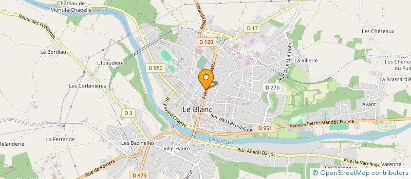localisation de l'entreprise LA FABRIQUE SONORE à LE BLANC