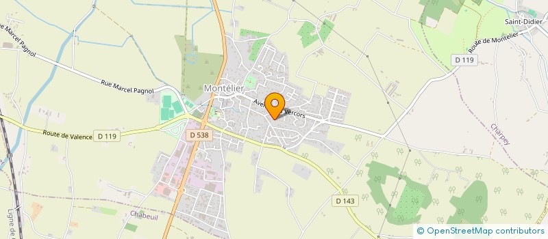 localisation de l'entreprise LA FABRIQUERIE à MONTELIER