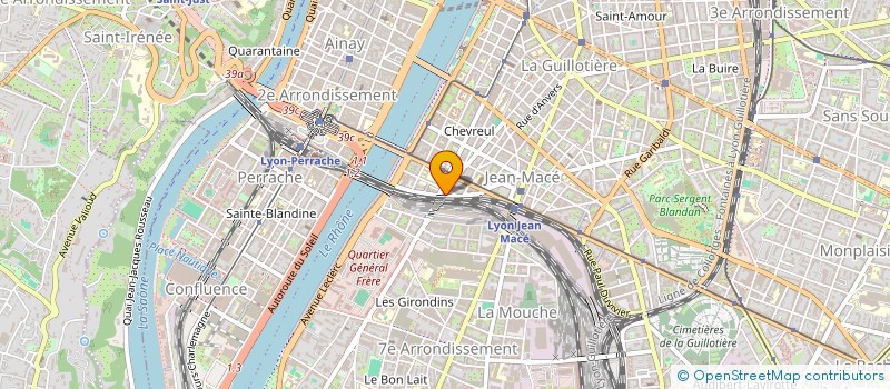 localisation de l'entreprise LA FABULEUSE CANTINE LION  LYON