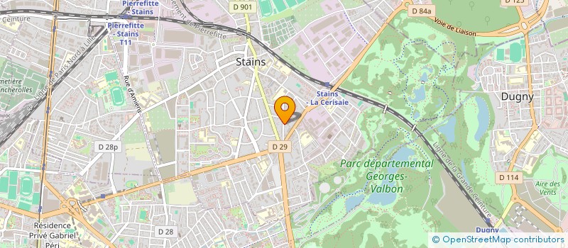 localisation de l'entreprise LA FACADE à STAINS