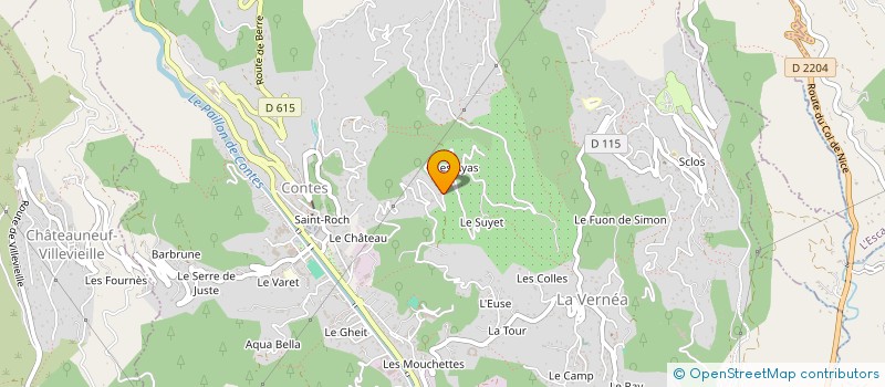 localisation de l'entreprise LA FACADE VIGLIETTI  CONTES