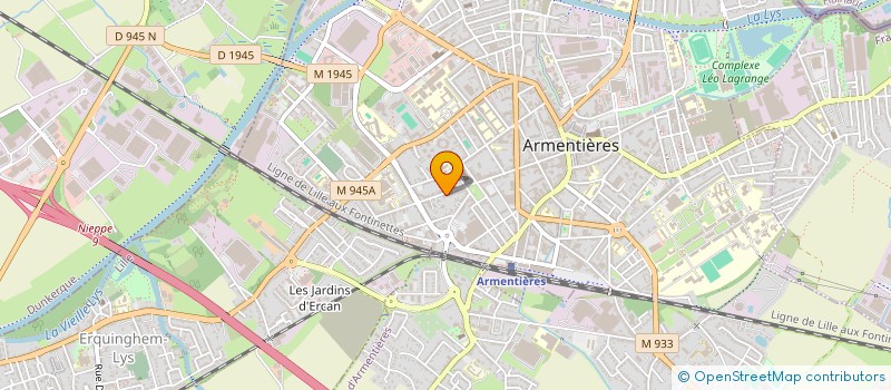 localisation de l'entreprise LA FACE NORD  ARMENTIERES
