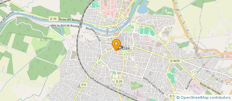 localisation de l'entreprise LA FACTION à DAX