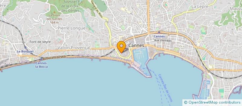 localisation de l'entreprise LA FACTORY à CANNES