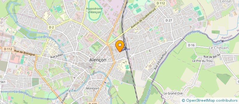 localisation de l'entreprise LA FACTORY à ALENCON